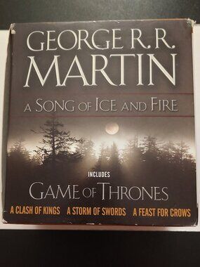 A GAME OF THRONES BOX SET OF 4 BOOKS PLUS A Dance with Dragons GEORGE R R MARTIN